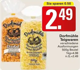 WEZ Dorfmühle Teigwaren Angebot