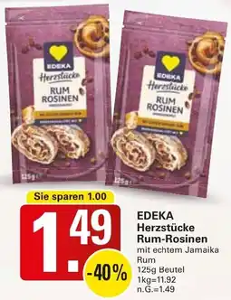 WEZ EDEKA Herzstücke Rum-Rosinen Angebot