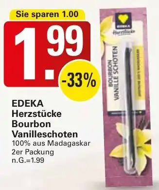 WEZ EDEKA Herzstücke Bourbon Vanilleschoten Angebot