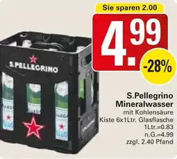 WEZ S.Pellegrino Mineralwasser Angebot