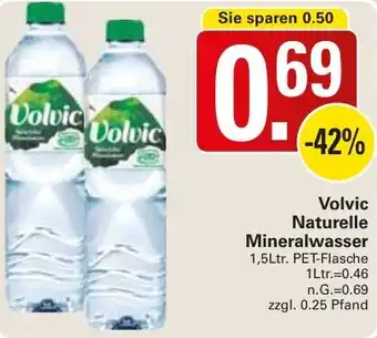 WEZ Volvic Naturelle Mineralwasser Angebot