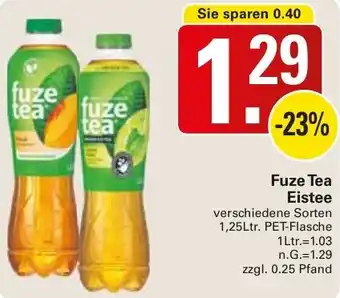 WEZ Fuze Tea Eistee Angebot
