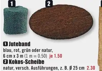 B1 Discount Baumarkt 2 Kokos-Scheibe Angebot