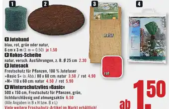 B1 Discount Baumarkt 4 Winterschutzvlies >>Basic<< Angebot