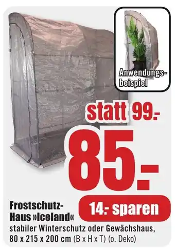 B1 Discount Baumarkt Frostschutz- Haus >>Iceland<< Angebot
