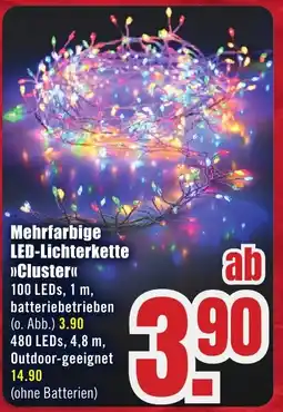 B1 Discount Baumarkt Mehrfarbige LED-Lichterkette >>Cluster<< Angebot
