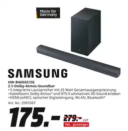 MediaMarkt Samsung hw-b460gf/zg 2.1-dolby-atmos-soundbar Angebot