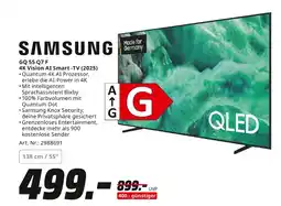 MediaMarkt Samsung gq 55 q7 f 4k vision ai smart -tv (2025) Angebot