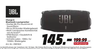 MediaMarkt Jbl charge 6 bluetooth-lautsprecher Angebot