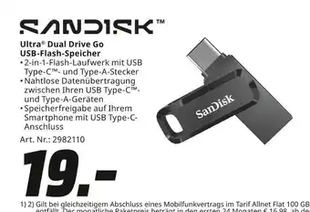 MediaMarkt Sandisk ultra dual drive go usb-flash-speicher Angebot