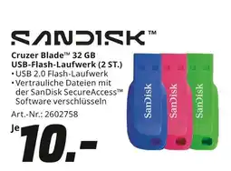 MediaMarkt Sandisk cruzer blade 32 gb usb-flash-laufwerk Angebot