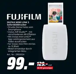 MediaMarkt Fujifilm instax mini link 3 sofortbilddrucker Angebot