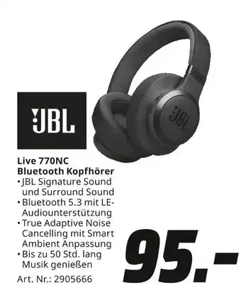 MediaMarkt Jbl live 770nc bluetooth kopfhörer Angebot