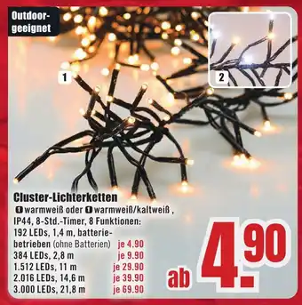 B1 Discount Baumarkt Cluster-Lichterketten Angebot