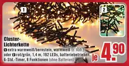 B1 Discount Baumarkt Cluster- Lichterkette Angebot