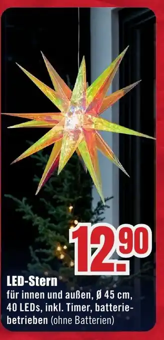 B1 Discount Baumarkt LED-Stern Angebot