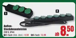 B1 Discount Baumarkt Außen- Steckdosenleisten Angebot