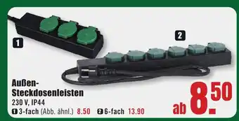 B1 Discount Baumarkt Außen- Steckdosenleisten Angebot