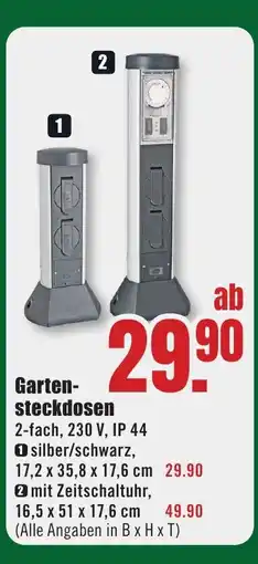 B1 Discount Baumarkt Gartensteckdosen Angebot