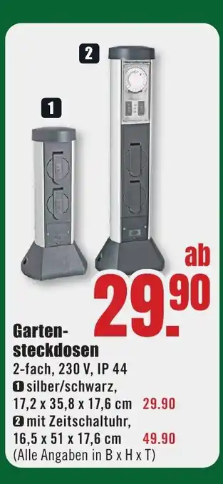 B1 Discount Baumarkt Gartensteckdosen Angebot