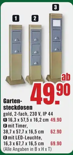 B1 Discount Baumarkt Gartensteckdosen Angebot