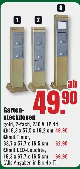 B1 Discount Baumarkt Gartensteckdosen Angebot