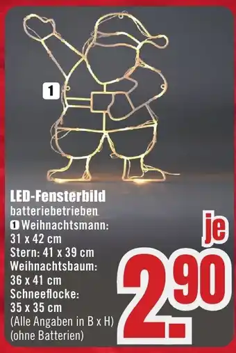 B1 Discount Baumarkt LED-Fensterbild Angebot