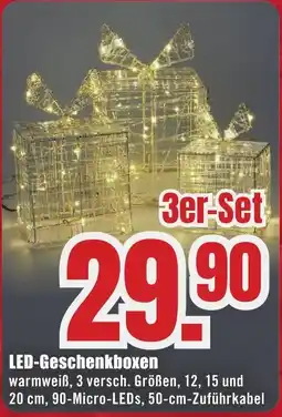 B1 Discount Baumarkt LED-Geschenkboxen 3er-Set Angebot