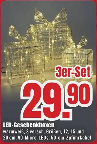 B1 Discount Baumarkt LED-Geschenkboxen 3er-Set Angebot