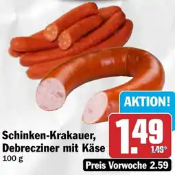 HIT Schinken-Krakauer, Debrecziner mit Käse Angebot