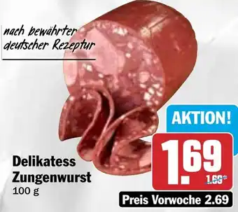 HIT Delikatess Zungenwurst Angebot