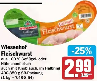HIT Wiesenhof Fleischwurst Angebot