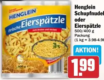 HIT Henglein Schupfnudeln oder Eierspätzle Angebot