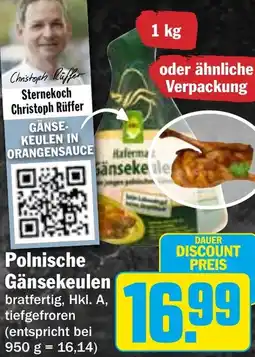 HIT Polnische Gänsekeulen Angebot