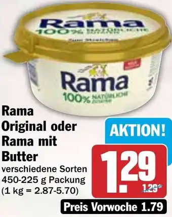 HIT Rama Original oder Rama mit Butter Angebot