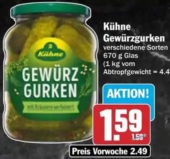 HIT Kühne Gewürzgurken Angebot