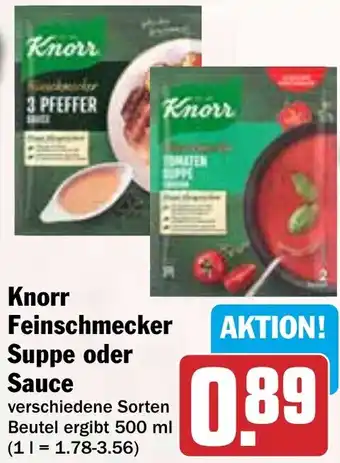 HIT Knorr Feinschmecker Suppe oder Sauce Angebot