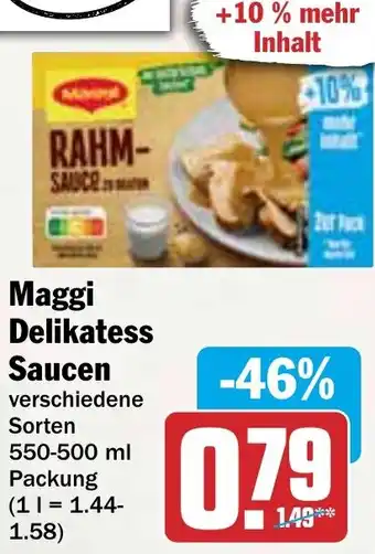 HIT Maggi Delikatess Saucen Angebot