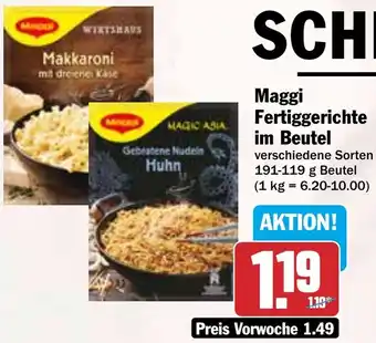 HIT Maggi Fertiggerichte im Beutel Angebot