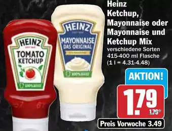 HIT Heinz Ketchup, Mayonnaise oder Mayonnaise und Ketchup Mix Angebot