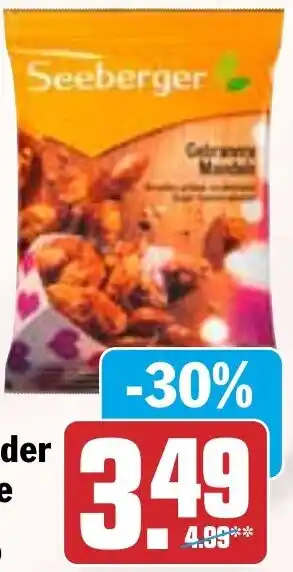 HIT Seeberger gebrannte Mandeln oder Haselnüsse Angebot