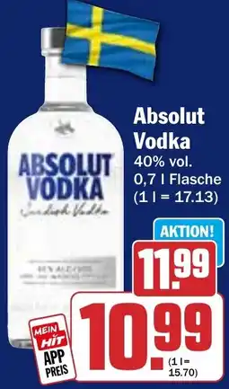 HIT Absolut Vodka Angebot