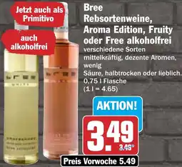 HIT Bree Rebsortenweine, Aroma Edition, Fruity oder Free alkoholfrei Angebot