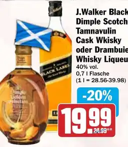 HIT J.Walker Black, Dimple Scotch, Tamnavulin Cask Wkisky oder Drambuie Whisky Liqueur Angebot