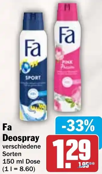 HIT Fa Deospray Angebot
