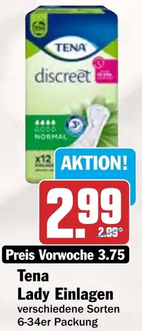 HIT Tena Lady Einlagen Angebot