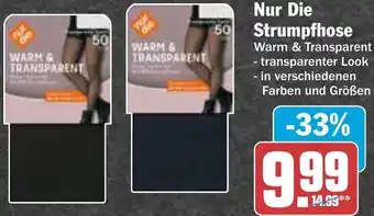 HIT Nur Die Strumpfhose Angebot