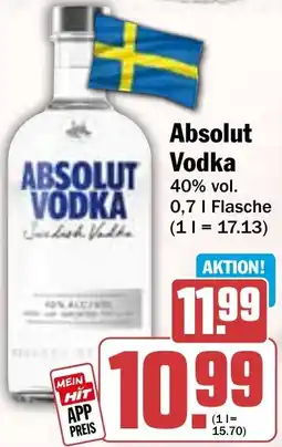 HIT Absolut Vodka Angebot