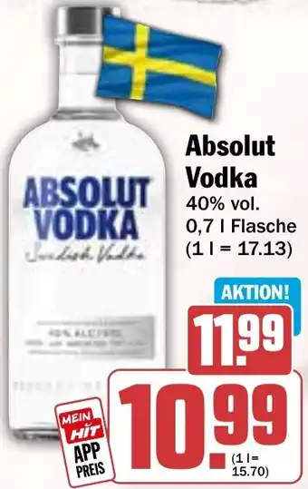 HIT Absolut Vodka Angebot