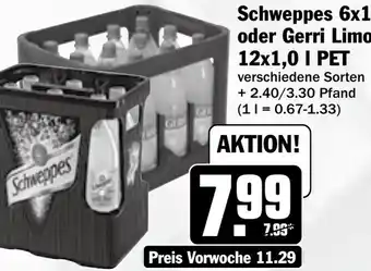 HIT Schweppes oder Gerri Limonaden Angebot